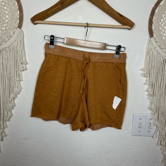 Free People Pants - Free people burnt orange sweat shorts small NEW